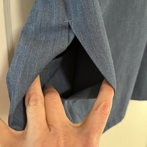 Chic Denim Blue Blouse for Women - Picture 4 of 5